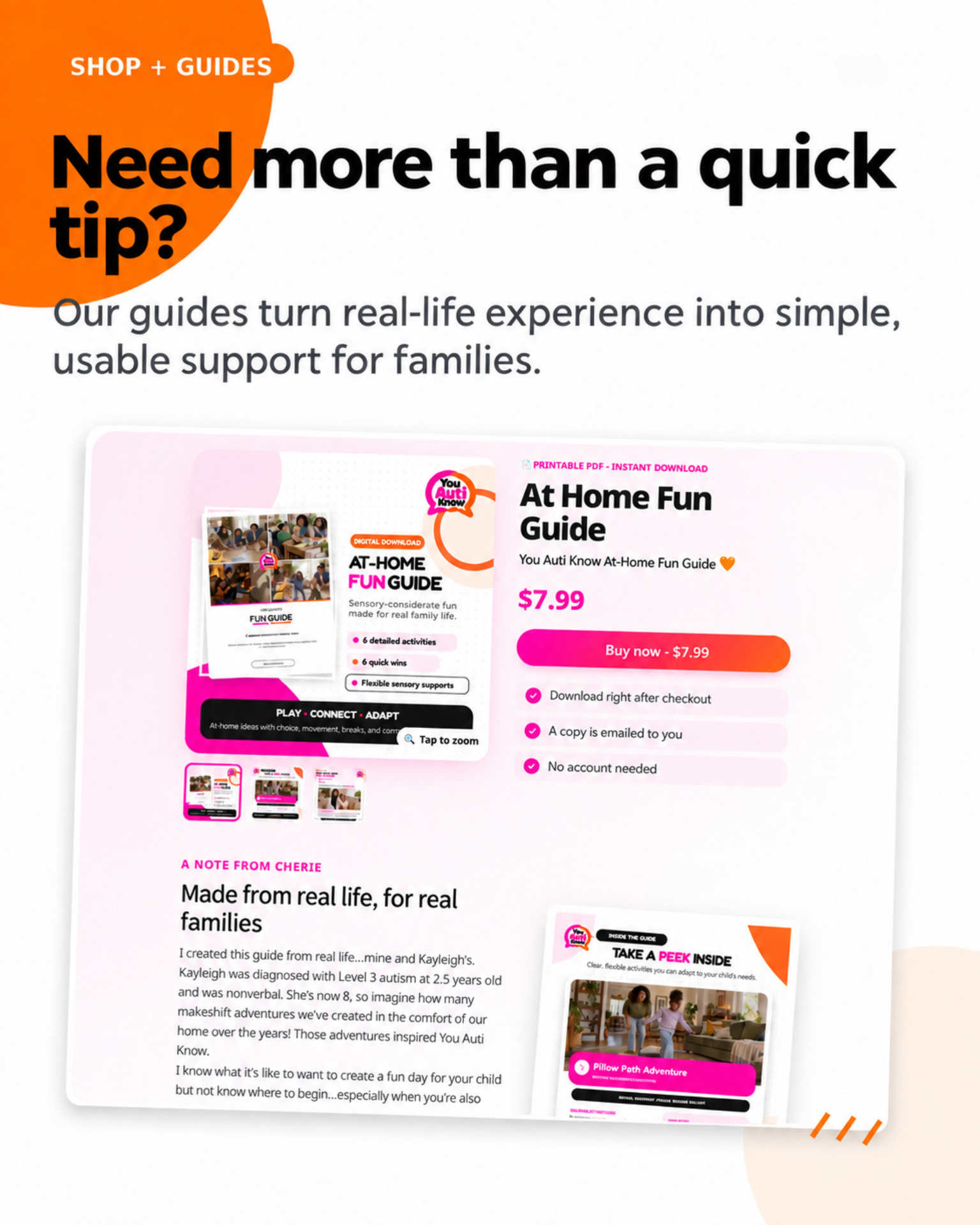 You Auti Know shop and guides promo graphic