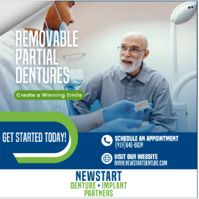 Newstart Denture & Implant Partners campaign creative